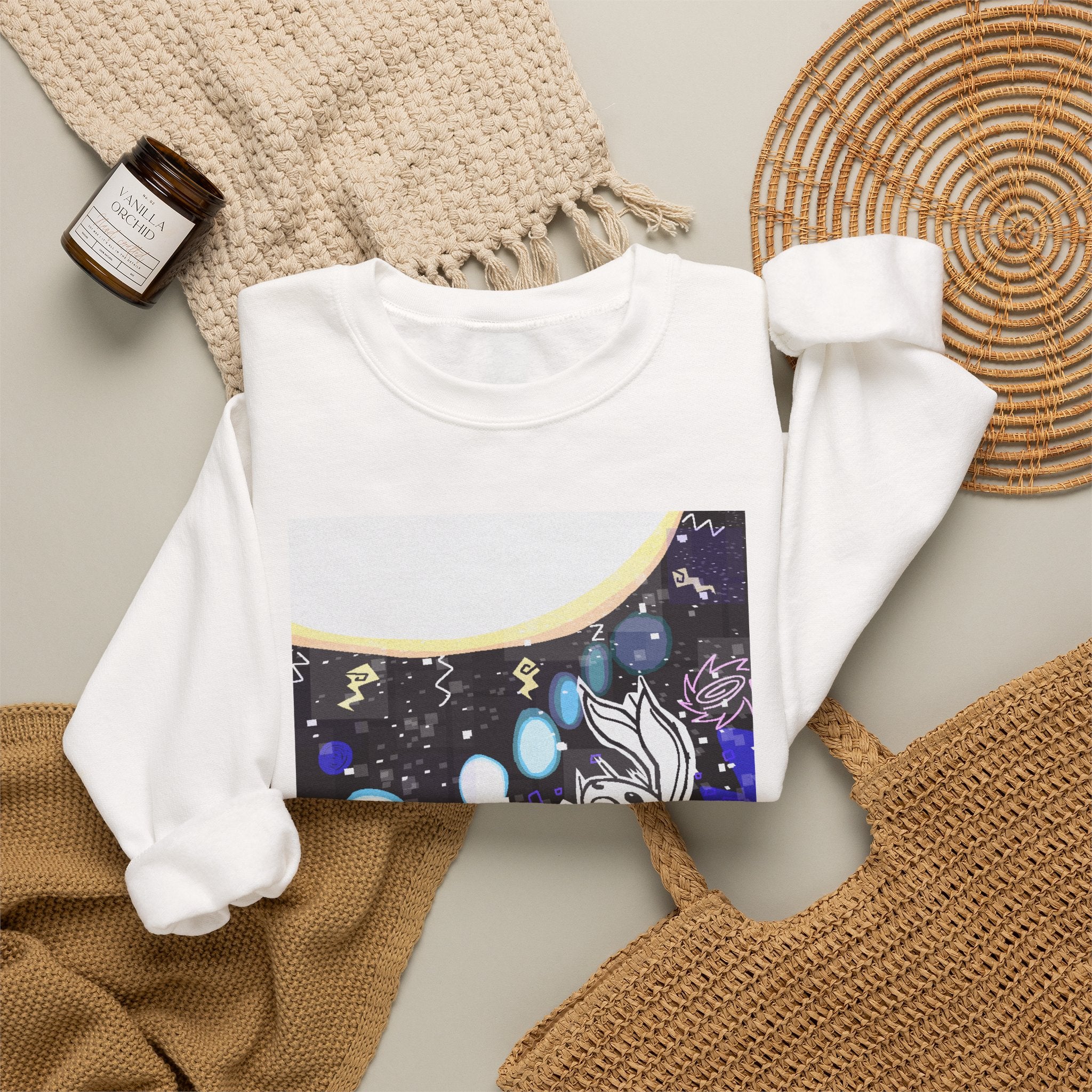 "Sun Rabbit" by Pazataque Unisex Heavy Blend™ Crewneck Sweatshirt