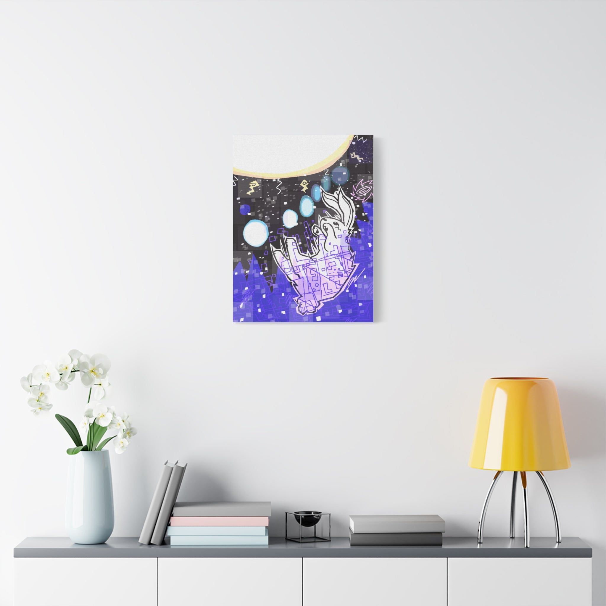 "Sun Rabbit" Matte Canvas, Stretched, 1.25"