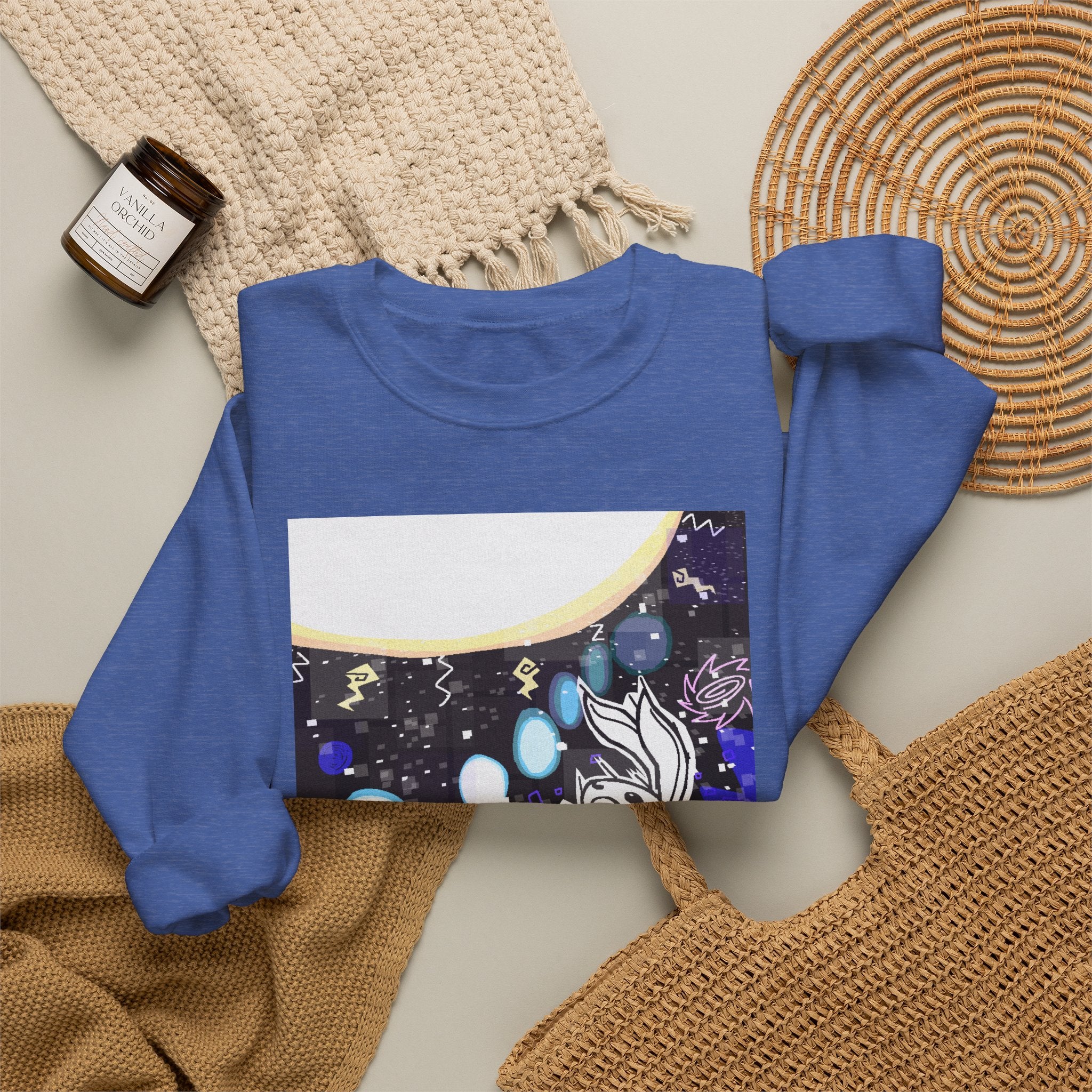 "Sun Rabbit" by Pazataque Unisex Heavy Blend™ Crewneck Sweatshirt