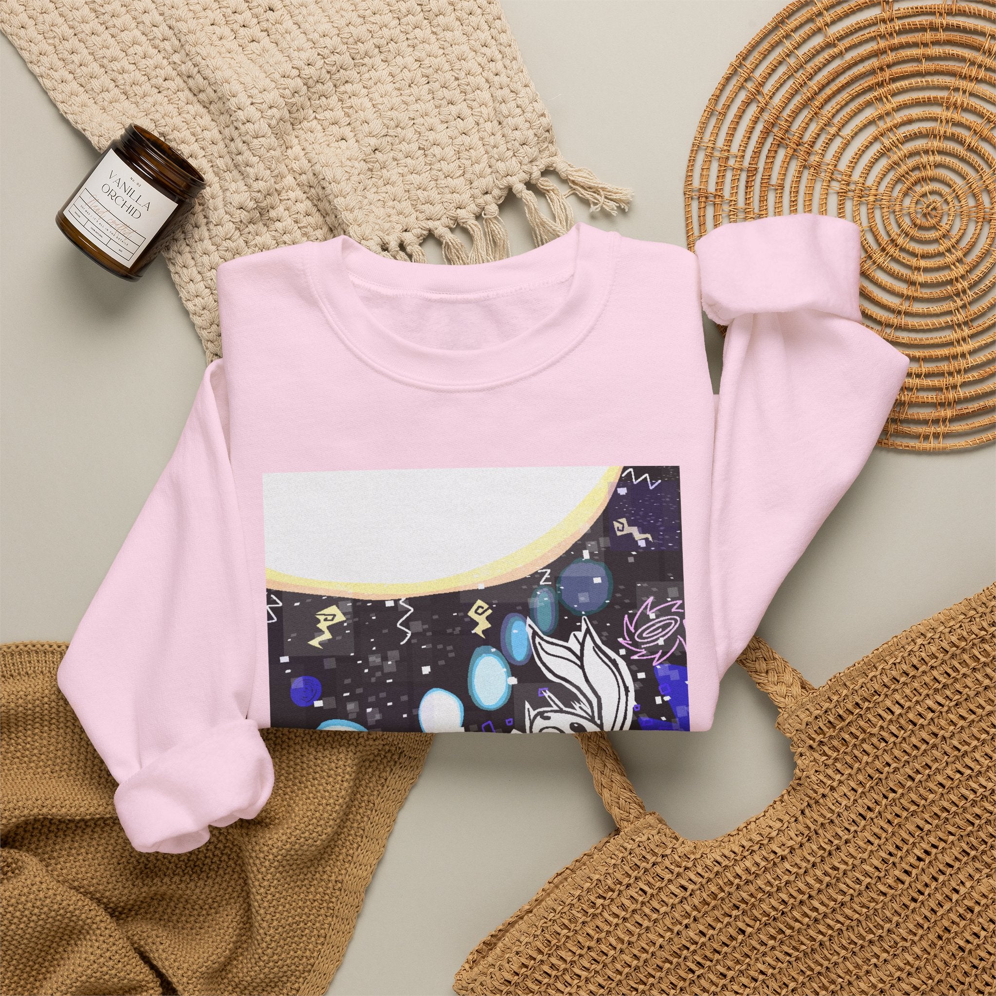 "Sun Rabbit" by Pazataque Unisex Heavy Blend™ Crewneck Sweatshirt