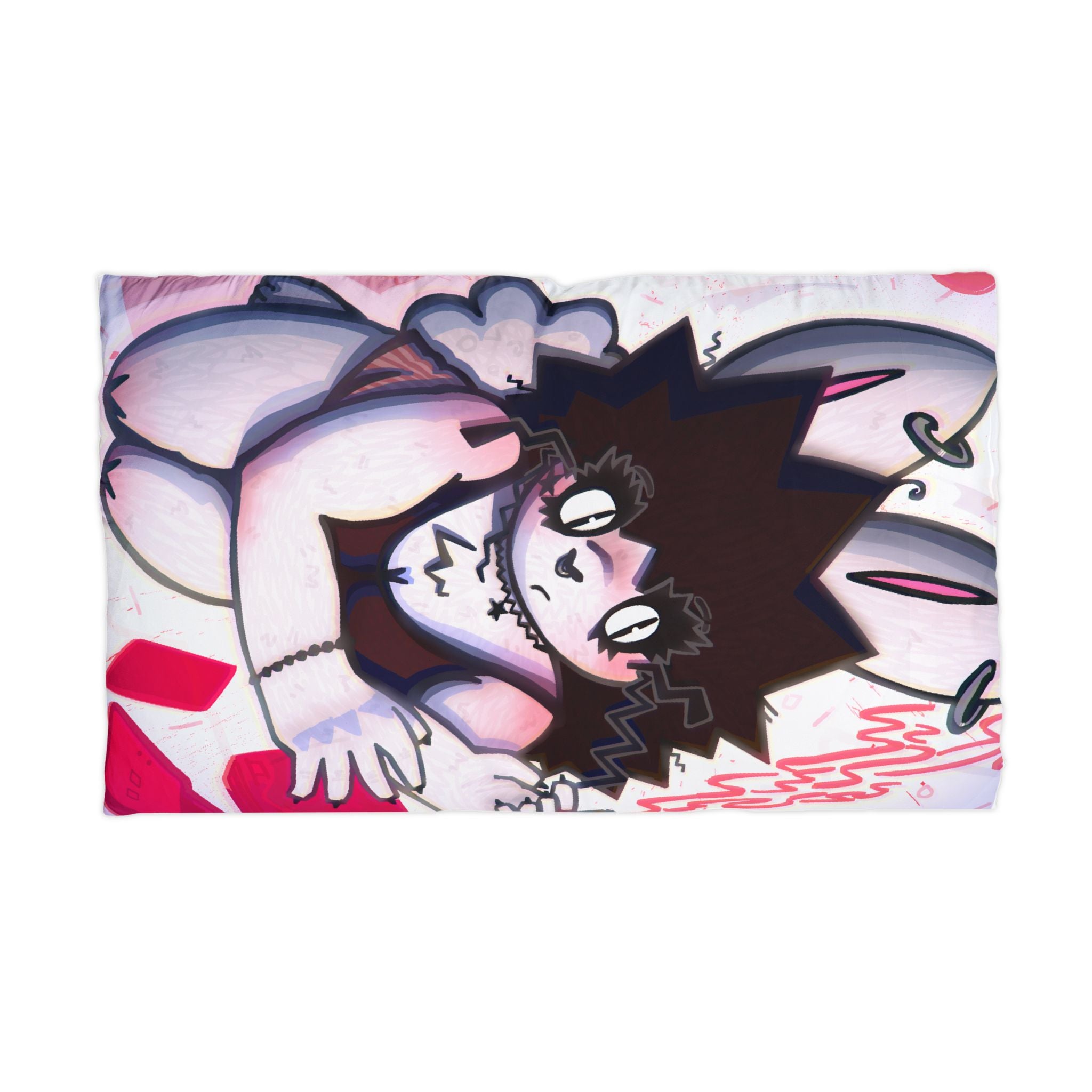 "Pillow Talk" Inky / Paz the Ink-fiend Microfiber Pillowcase