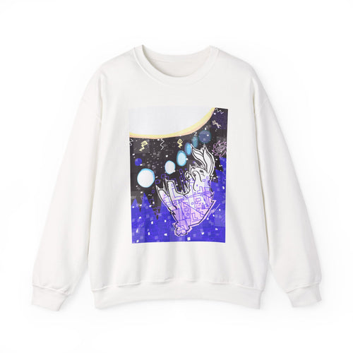 "Sun Rabbit" by Pazataque Unisex Heavy Blend™ Crewneck Sweatshirt