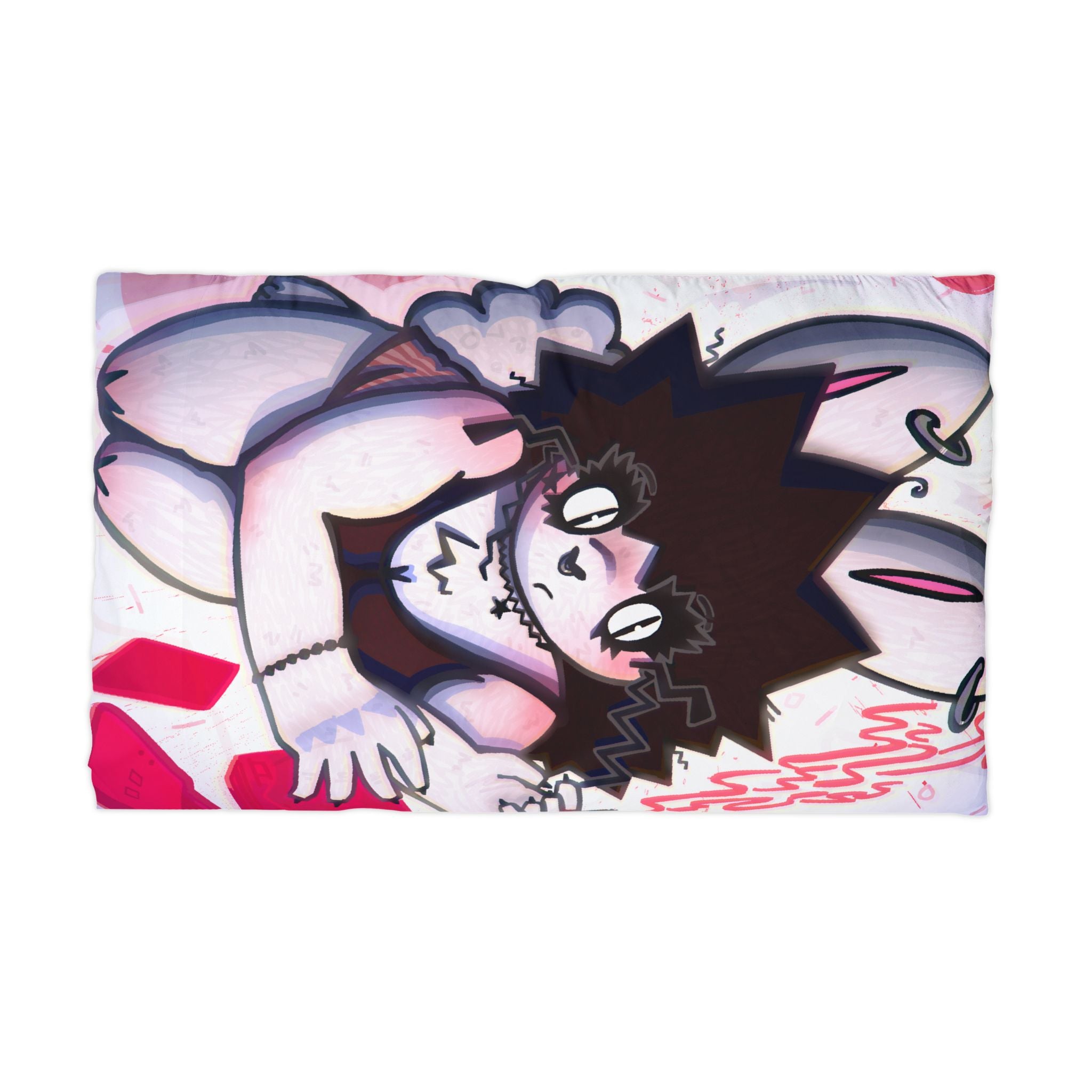 "Pillow Talk" Inky / Paz the Ink-fiend Microfiber Pillowcase